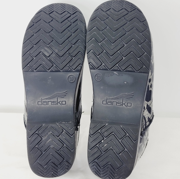 Dansko Professional Floral Metallic Leather Clog - Picture 9 of 10